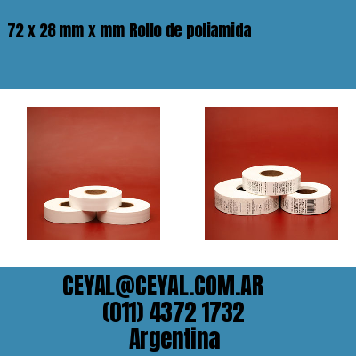 72 x 28 mm x mm Rollo de poliamida