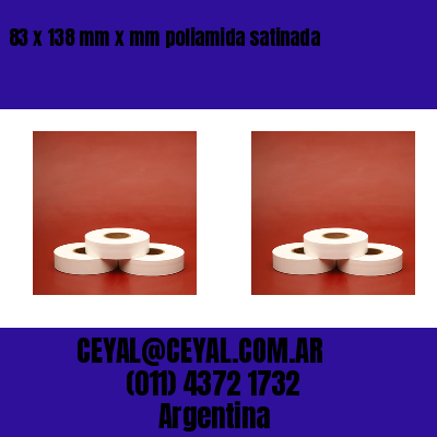83 x 138 mm x mm poliamida satinada