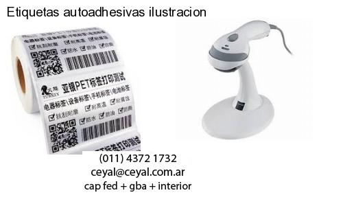 Etiquetas autoadhesivas ilustracion