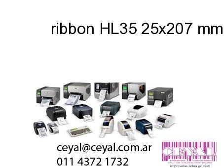 ribbon HL35 25x207 mm x mts