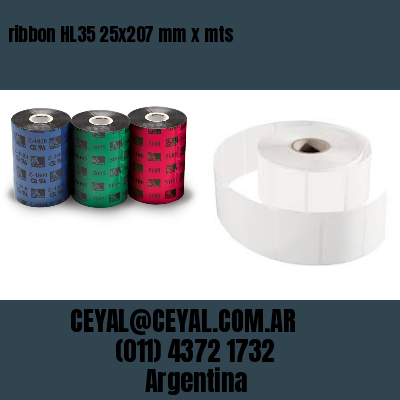 ribbon HL35 25×207 mm x mts