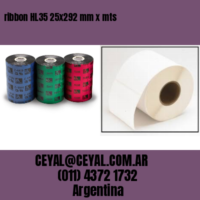 ribbon HL35 25×292 mm x mts