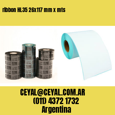 ribbon HL35 26×117 mm x mts
