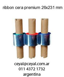 ribbon cera premium 26x231 mm x mts