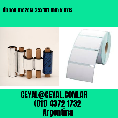 ribbon mezcla 25×161 mm x mts