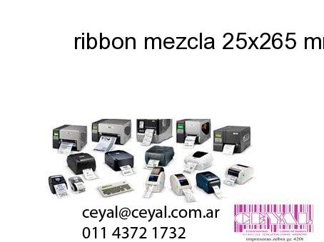 ribbon mezcla 25x265 mm x mts