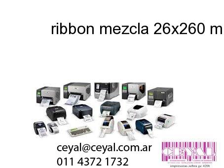 ribbon mezcla 26x260 mm x mts