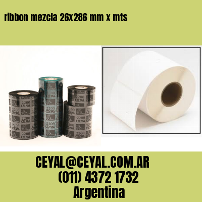 ribbon mezcla 26×286 mm x mts