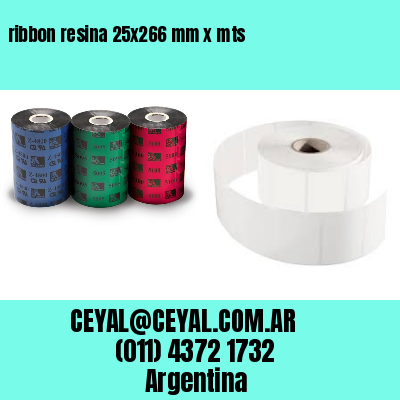 ribbon resina 25×266 mm x mts