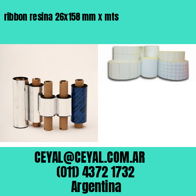 ribbon resina 26×158 mm x mts