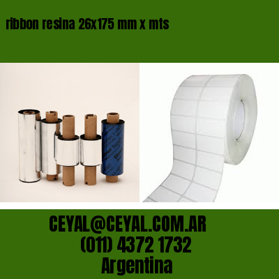 ribbon resina 26x175 mm x mts