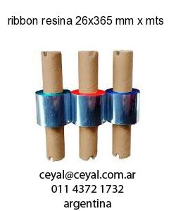 ribbon resina 26x365 mm x mts