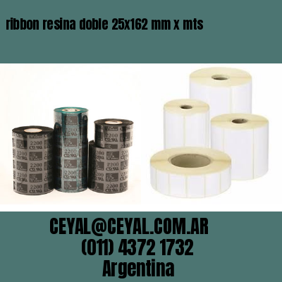 ribbon resina doble 25x162 mm x mts
