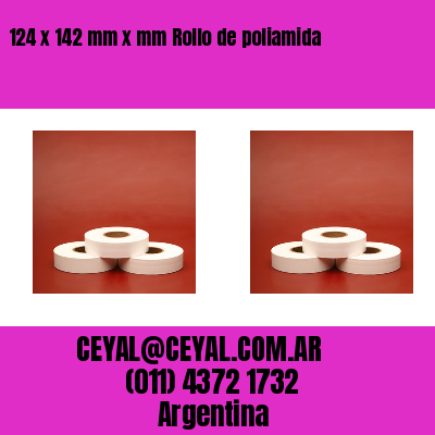 124 x 142 mm x mm Rollo de poliamida