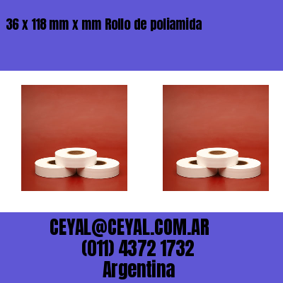 36 x 118 mm x mm Rollo de poliamida