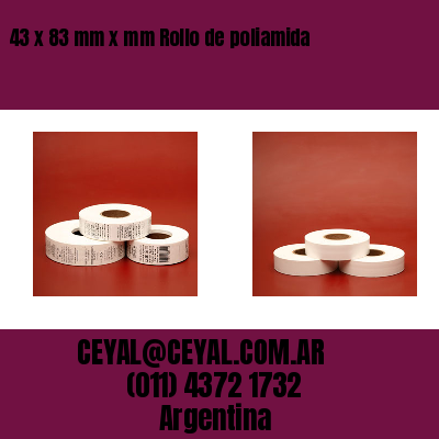 43 x 83 mm x mm Rollo de poliamida