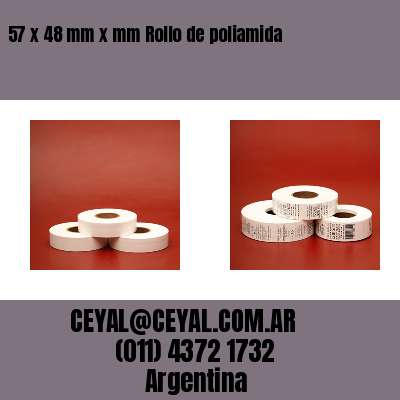 57 x 48 mm x mm Rollo de poliamida