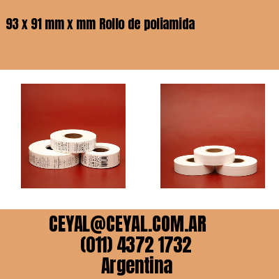 93 x 91 mm x mm Rollo de poliamida