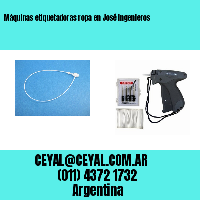 Máquinas etiquetadoras ropa en José Ingenieros