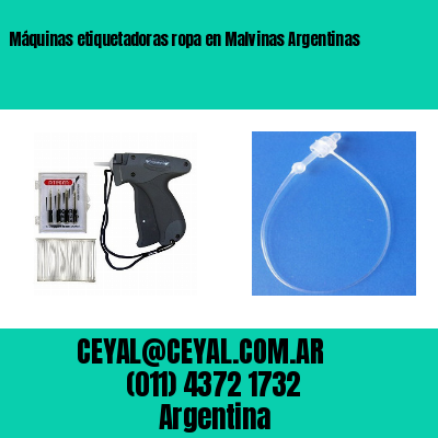 Máquinas etiquetadoras ropa en Malvinas Argentinas