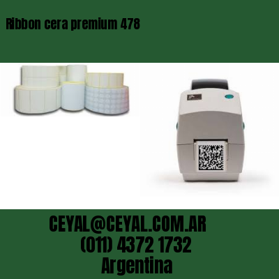 Ribbon cera premium 478