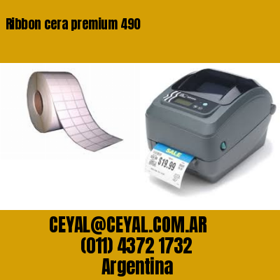 Ribbon cera premium 490