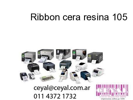 Ribbon cera resina 105