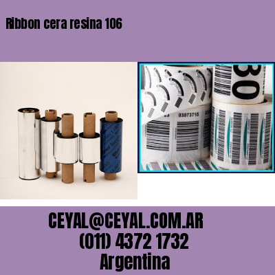 Ribbon cera resina 106