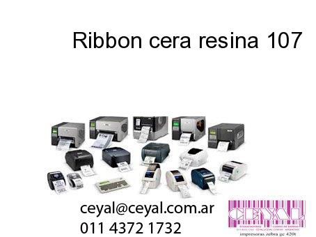 Ribbon cera resina 107