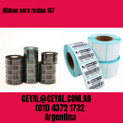 Ribbon cera resina 107