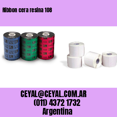 Ribbon cera resina 108