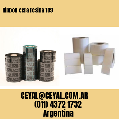 Ribbon cera resina 109