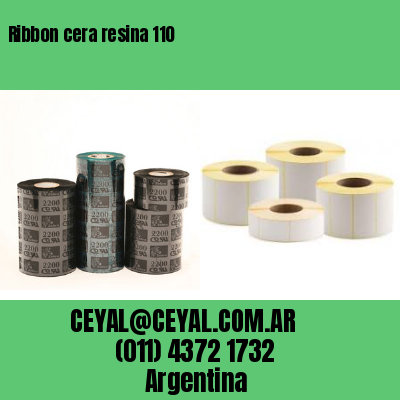 Ribbon cera resina 110