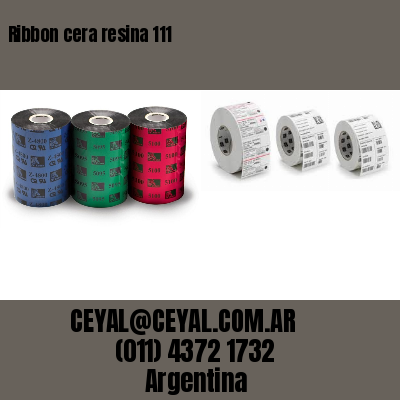 Ribbon cera resina 111