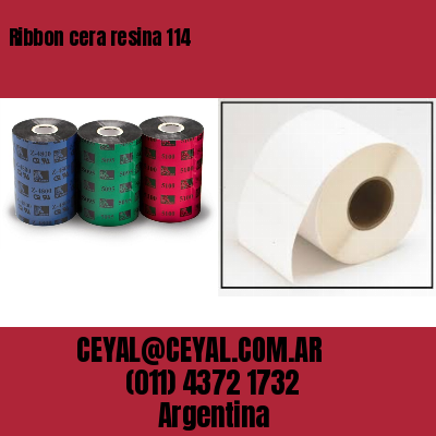 Ribbon cera resina 114