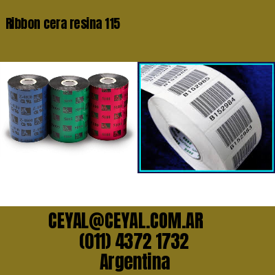 Ribbon cera resina 115