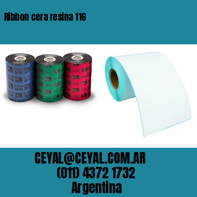 Ribbon cera resina 116