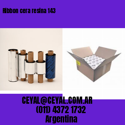 Ribbon cera resina 143