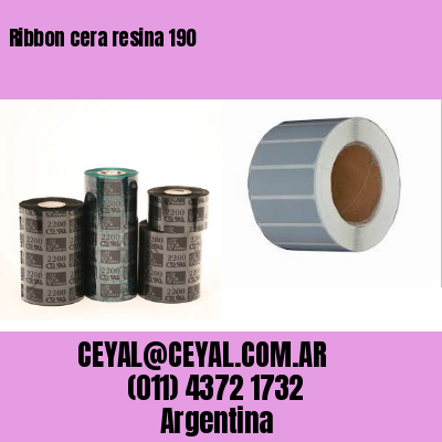 Ribbon cera resina 190