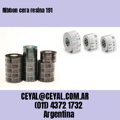 Ribbon cera resina 191