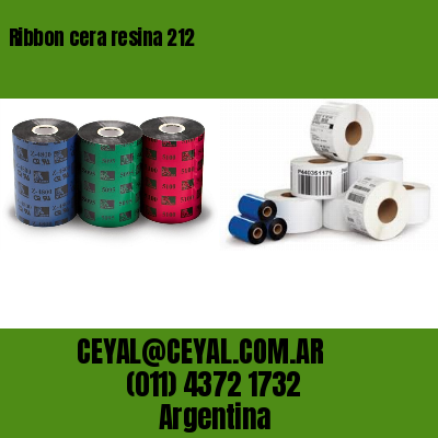 Ribbon cera resina 212