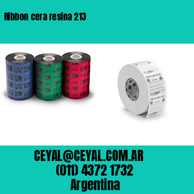 Ribbon cera resina 213