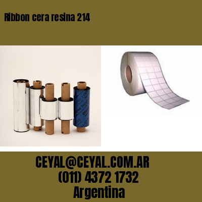 Ribbon cera resina 214