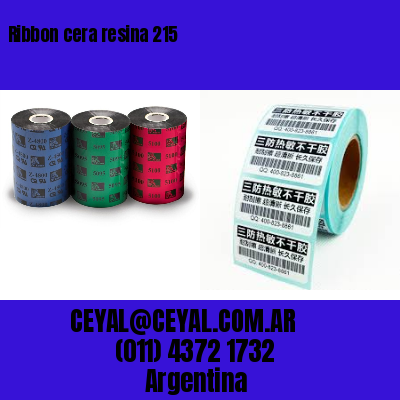 Ribbon cera resina 215