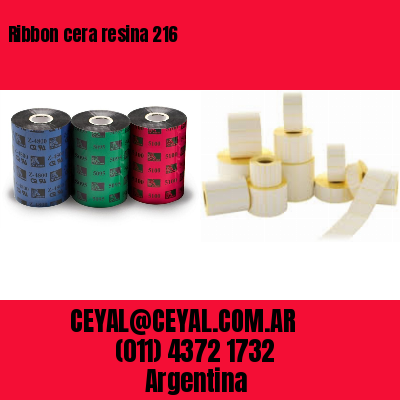 Ribbon cera resina 216