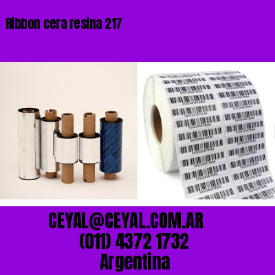 Ribbon cera resina 217