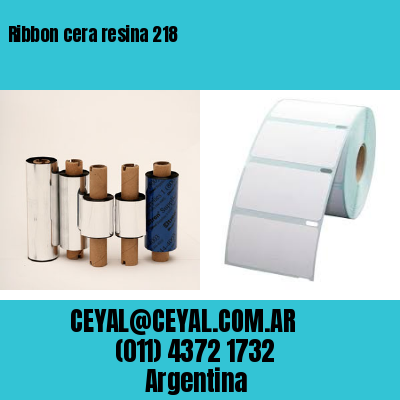 Ribbon cera resina 218