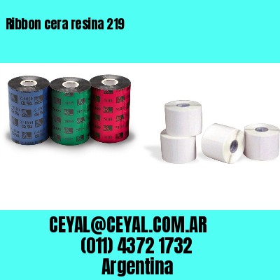 Ribbon cera resina 219