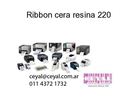 Ribbon cera resina 220