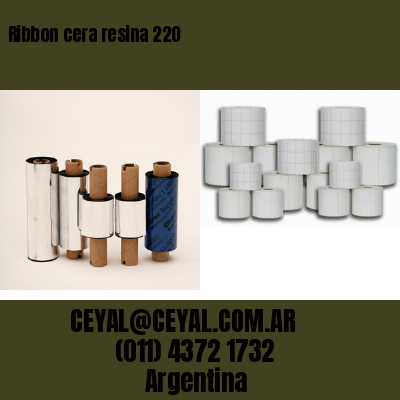 Ribbon cera resina 220